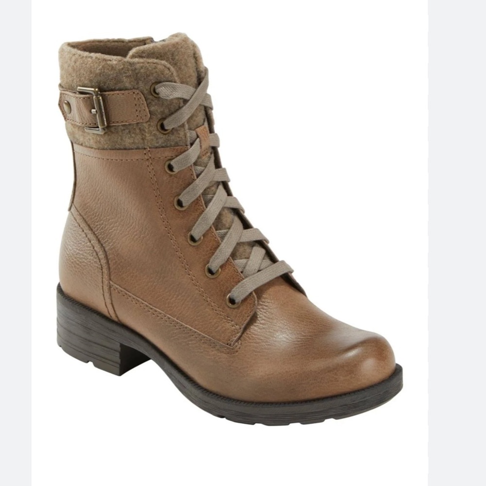 Earth origins Randi Renee lace up boots in tan/ taupe size 7.5